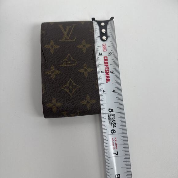 Louis Vuitton Monogram Case Brown Leather 5 Inch - Picture 7 of 7